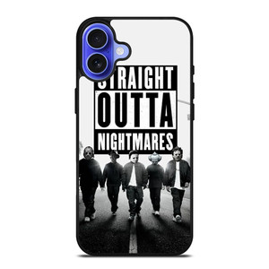 STRAIGHT OUTTA NIGHTMARES HORROR MOVIES CHARACTERS iPhone 16 Case Cover STRAIGHT OUTTA NIGHTMARES HORROR MOVIES CHARACTERS iPhone 16 Case Cover