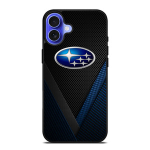 SUBARU BLUE CARBON EMBLEM iPhone 16 Case Cover SUBARU BLUE CARBON EMBLEM iPhone 16 Case Cover