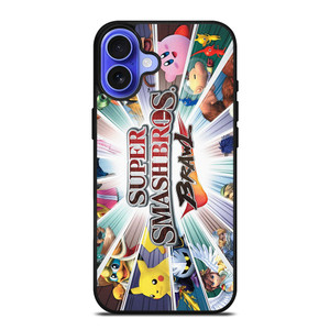 SUPER SMASH BROSH BRAWL LOGO iPhone 16 Case Cover SUPER SMASH BROSH BRAWL LOGO iPhone 16 Case Cover
