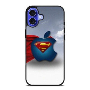 SUPERMAN APPLE LOGO iPhone 16 Case Cover SUPERMAN APPLE LOGO iPhone 16 Case Cover