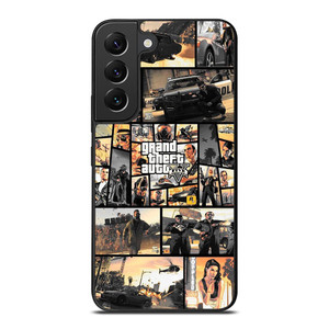 GTA GRAND THEFT AUTO 5 COLLAGE Samsung Galaxy S22 Plus Case Cover GTA GRAND THEFT AUTO 5 COLLAGE Samsung Galaxy S22 Plus Case Cover