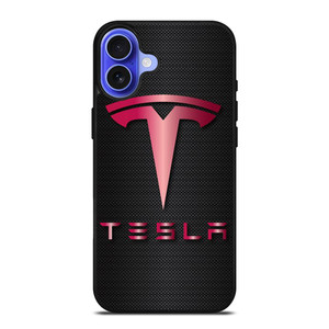 TESLA RED CARBON iPhone 16 Case Cover TESLA RED CARBON iPhone 16 Case Cover