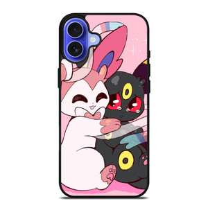 UMBREON AND SYLVEON POKEMON iPhone 16 Case Cover UMBREON AND SYLVEON POKEMON iPhone 16 Case Cover