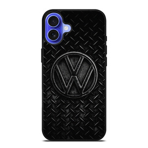 VW VOLKSWAGEN BLACK METAL EMBLEM iPhone 16 Case Cover VW VOLKSWAGEN BLACK METAL EMBLEM iPhone 16 Case Cover
