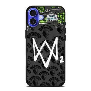 WATCH DOGS 2 GAMES ICON iPhone 16 Case Cover WATCH DOGS 2 GAMES ICON iPhone 16 Case Cover