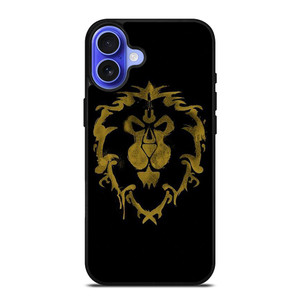 WORLD OF WARCRAFT ALLIANCE BLACK LOGO iPhone 16 Case Cover WORLD OF WARCRAFT ALLIANCE BLACK LOGO iPhone 16 Case Cover