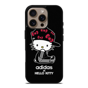 ADIDAS X HELLO KITTY BLACK iPhone 16 Pro Case Cover ADIDAS X HELLO KITTY BLACK iPhone 16 Pro Case Cover