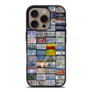 ALL STATES LICENSE PLATE COLLAGE iPhone 16 Pro Case Cover ALL STATES LICENSE PLATE COLLAGE iPhone 16 Pro Case Cover