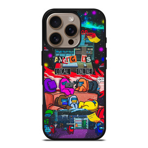 AMONG US IMPOSTOR GAMES iPhone 16 Pro Case Cover AMONG US IMPOSTOR GAMES iPhone 16 Pro Case Cover
