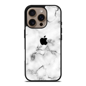 APPLE BLACK MARBLE iPhone 16 Pro Case Cover