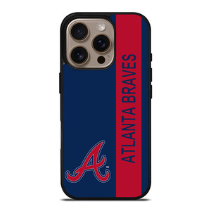 ATLANTA BRAVES BASEBALL STRIPE SYMBOL iPhone 16 Pro Case Cover