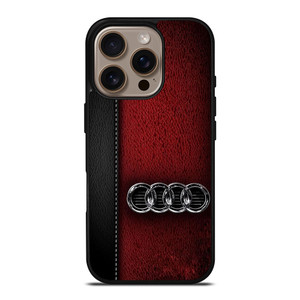 AUDI LOGO LEATHER iPhone 16 Pro Case Cover AUDI LOGO LEATHER iPhone 16 Pro Case Cover