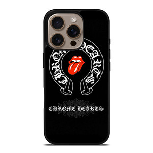 CHROME HEARTS ROLLING STONES SYMBOL iPhone 16 Pro Case Cover CHROME HEARTS ROLLING STONES SYMBOL iPhone 16 Pro Case Cover