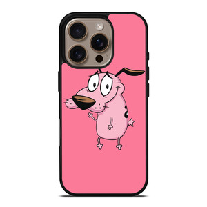 COURAGE THE COWARDLY DOG CARTOON PINK iPhone 16 Pro Case Cover