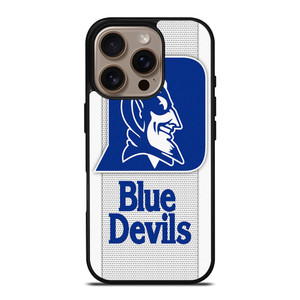 DUKE BLUE DEVILS WHITE EMBLEM iPhone 16 Pro Case Cover