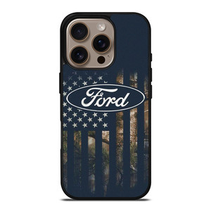 FORD CAR USA FLAG SILHOUETTE iPhone 16 Pro Case Cover