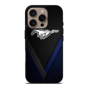 FORD MUSTANG BLLUE CARBON EMBLEM iPhone 16 Pro Case Cover FORD MUSTANG BLLUE CARBON EMBLEM iPhone 16 Pro Case Cover