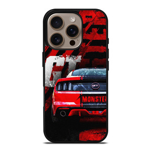 FORD MUSTANG GT RED MONSTER iPhone 16 Pro Case Cover