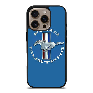 FORD MUSTANG LOGO BLUE ICON iPhone 16 Pro Case Cover