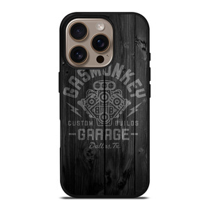 GAS MONKEY GARAGE WOOD LOGO iPhone 16 Pro Case Cover GAS MONKEY GARAGE WOOD LOGO iPhone 16 Pro Case Cover