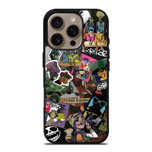 GORILLAZ BAND COLLAGE iPhone 16 Pro Case Cover GORILLAZ BAND COLLAGE iPhone 16 Pro Case Cover