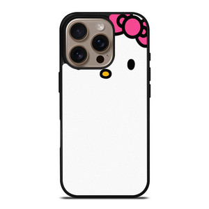 HELLO KITTY FLAT ILLUSTRATION WHITE iPhone 16 Pro Case Cover