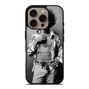 JIMI HENDRIX GUITARIST BLACK WHITE iPhone 16 Pro Case Cover