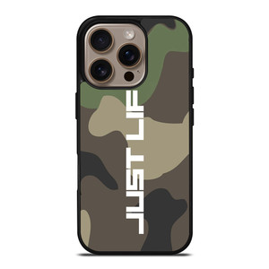 JUST LIFT FITNESS CAMO LOGO iPhone 16 Pro Case Cover