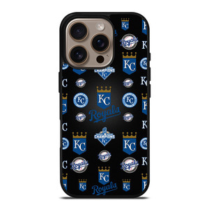 KANSAS CITY ROYALS LOGO PATTERN iPhone 16 Pro Case Cover