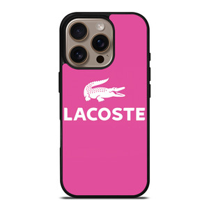 LACOSTE PINK LOGO iPhone 16 Pro Case Cover LACOSTE PINK LOGO iPhone 16 Pro Case Cover