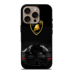 LAMBORGHINI HURACAN BLACK LOGO iPhone 16 Pro Case Cover LAMBORGHINI HURACAN BLACK LOGO iPhone 16 Pro Case Cover