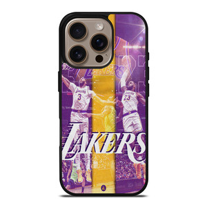 LEBRON JAMES X ANTHONY DAVIS LA LAKERS iPhone 16 Pro Case Cover