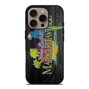 MAGARITAVILLE JIMMY BUFFETT WOOD LOGO iPhone 16 Pro Case Cover
