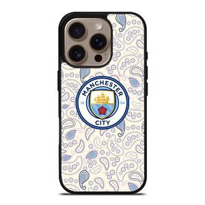 MANCHESTER CITY PUMA PATTERN iPhone 16 Pro Case Cover