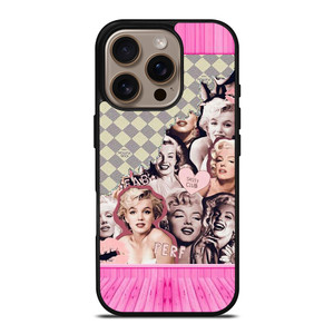 MARILYN MONROE PINK COLLAGE iPhone 16 Pro Case Cover