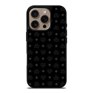MCM WORLDWIDE TRIPPLE BLACK iPhone 16 Pro Case Cover
