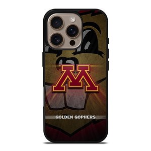MINNESOTA GOLDEN GOPHERS METAL LOGO iPhone 16 Pro Case Cover MINNESOTA GOLDEN GOPHERS METAL LOGO iPhone 16 Pro Case Cover