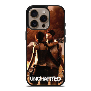 NATHAN DRAKE LARA CROFT UNCHARTED iPhone 16 Pro Case Cover NATHAN DRAKE LARA CROFT UNCHARTED iPhone 16 Pro Case Cover