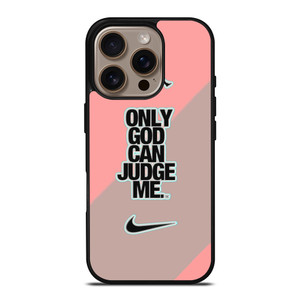 NIKE AIR JORDAN ONLY GOD CAN JUDGE ME PINK iPhone 16 Pro Case Cover NIKE AIR JORDAN ONLY GOD CAN JUDGE ME PINK iPhone 16 Pro Case Cover