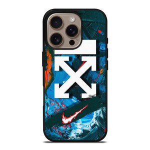 NIKE OFF WHITE ABSTRACT PAINTING iPhone 16 Pro Case Cover