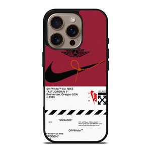 NIKE SWOOSH AIR JORDAN OFF WHITE iPhone 16 Pro Case Cover NIKE SWOOSH AIR JORDAN OFF WHITE iPhone 16 Pro Case Cover