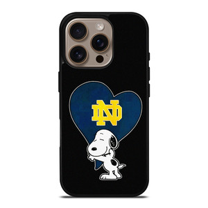 NOTRE DAME FIGHTING IRISH SNOOPY iPhone 16 Pro Case Cover NOTRE DAME FIGHTING IRISH SNOOPY iPhone 16 Pro Case Cover