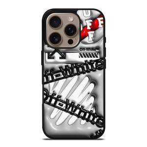 OFF WHITE 3D ART iPhone 16 Pro Case Cover