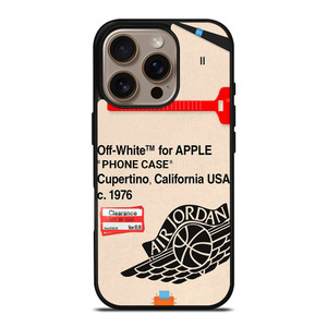 OFF WHITE AIR JORDAN APPLE iPhone 16 Pro Case Cover OFF WHITE AIR JORDAN APPLE iPhone 16 Pro Case Cover