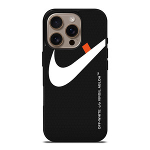 OFF WHITE VIRGIL ABLOH NIKE LOGO iPhone 16 Pro Case Cover OFF WHITE VIRGIL ABLOH NIKE LOGO iPhone 16 Pro Case Cover