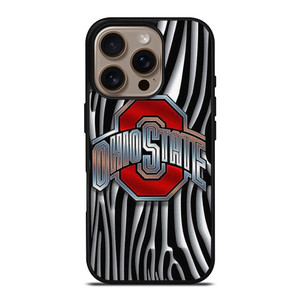 OHIO STATE FOOTBALL METAL ABSTRACT LOGO iPhone 16 Pro Case Cover