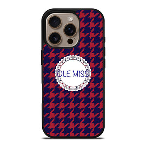 OLE MISS REBELS FOOTBALL PATTERN iPhone 16 Pro Case Cover OLE MISS REBELS FOOTBALL PATTERN iPhone 16 Pro Case Cover