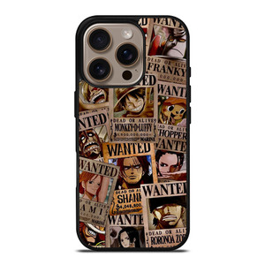 ONE PIECE WANTED POSTER COLLECTION iPhone 16 Pro Case Cover ONE PIECE WANTED POSTER COLLECTION iPhone 16 Pro Case Cover
