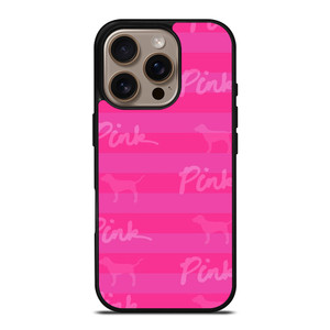 PINK NATION LUXE DOG STRIPE iPhone 16 Pro Case Cover
