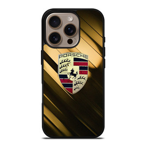 PORSCHE GOLD LOGO iPhone 16 Pro Case Cover PORSCHE GOLD LOGO iPhone 16 Pro Case Cover